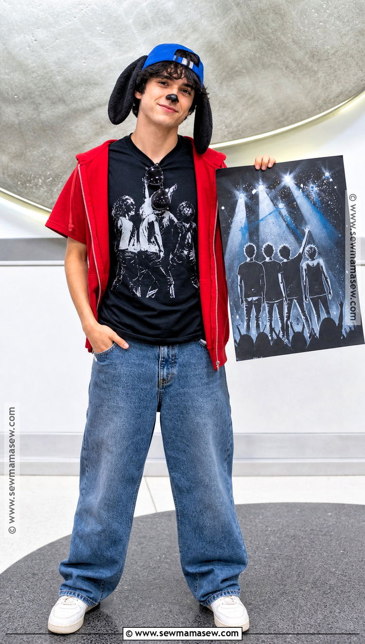 Powerline Fan Max Goof Costume With Concert Shirt - 40 max goofy costume ideas