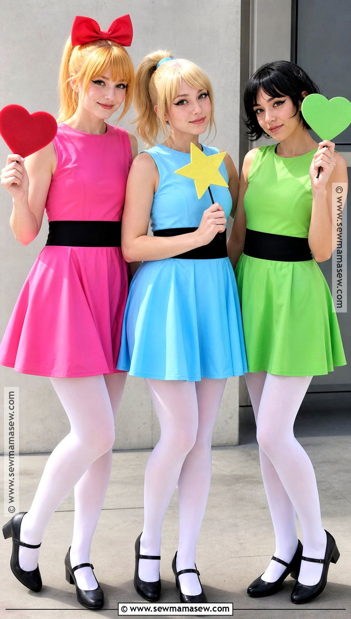 Powerpuff Girls Group Costume - 40 Group Halloween Costumes for Teens