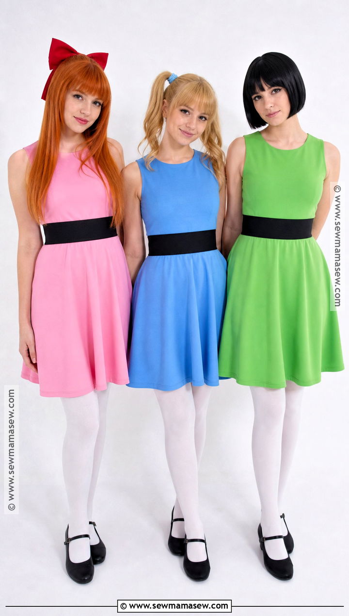 Powerpuff Girls Group Costume - 30 Easy Superhero Costumes
