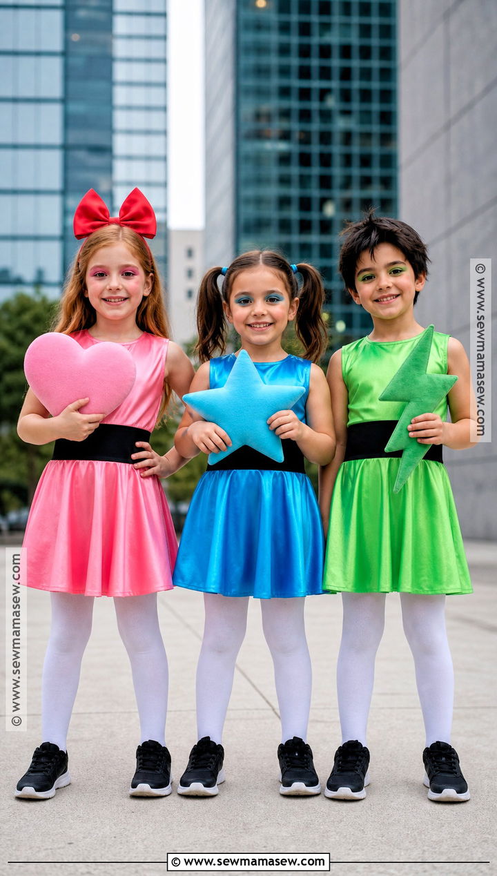 Powerpuff Girls Sibling Costume - 40 sibling halloween costumes