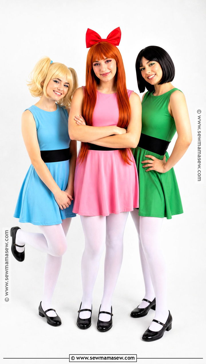 Powerpuff Girls Trio Costume - 35 Trio Outfits Halloween