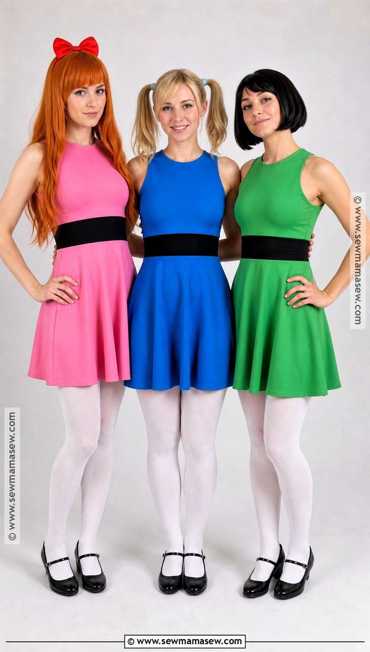 Powerpuff Girls Trio Costume - 40 superhero costume ideas