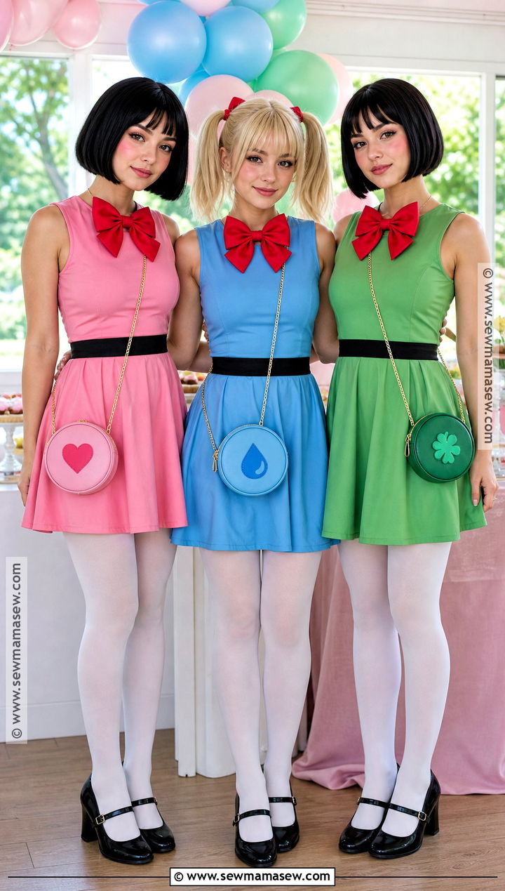 Powerpuff Girls Trio Costume - 30 3 person halloween costume ideas