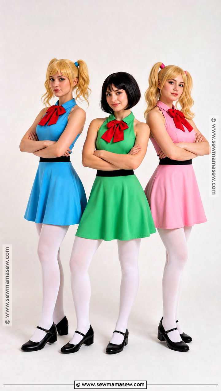 Powerpuff Girls Trio Halloween Outfit - 30 3 Ppl Halloween Outfits