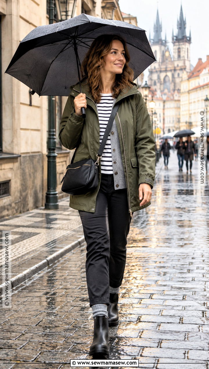 Prague October Rain Jacket Outfit - 15 prague in october outfits