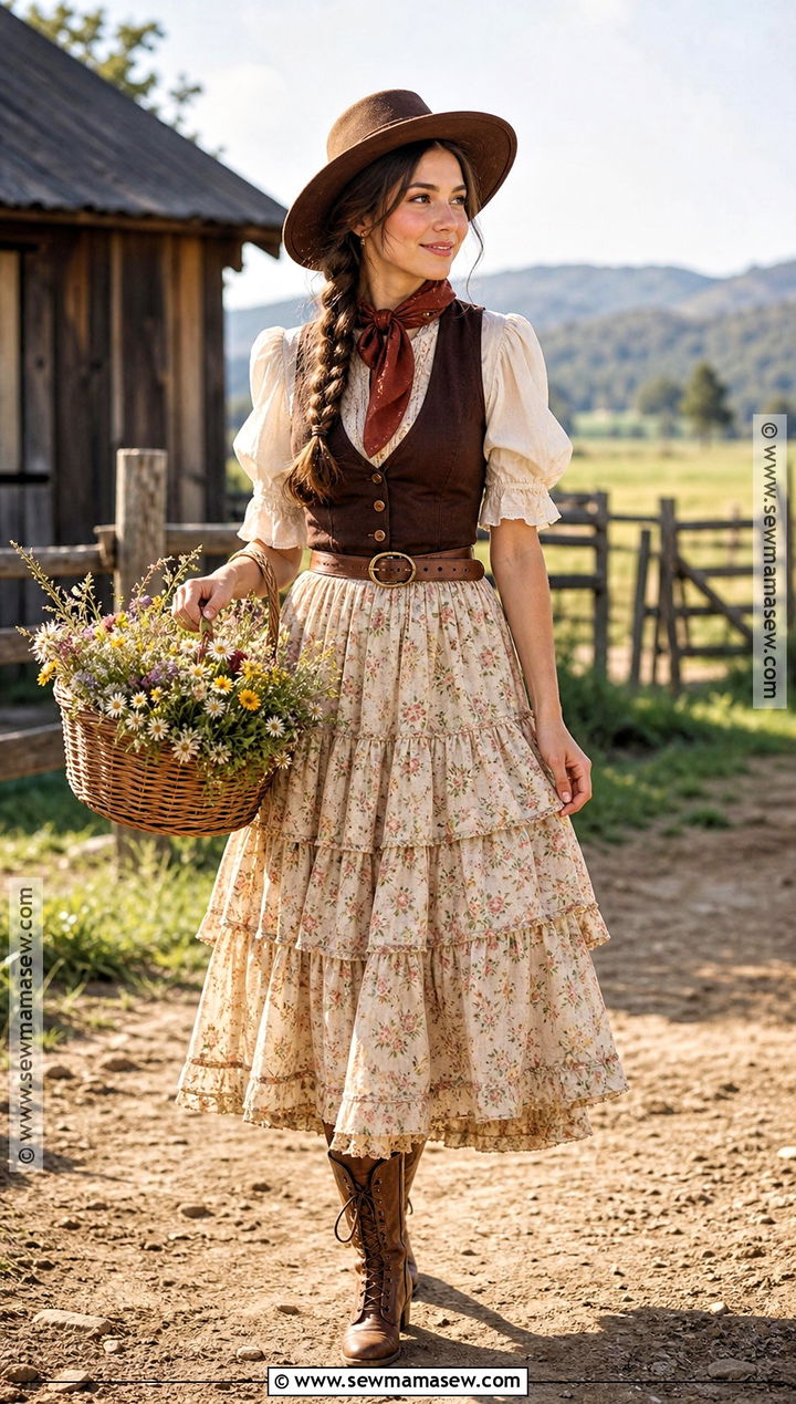 Prairie Cowgirl Costume - 30 easy cowgirl costume ideas