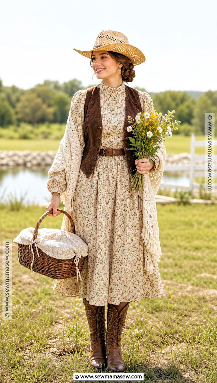 Prairie Cowgirl Costume - 35 cowgirl costume ideas