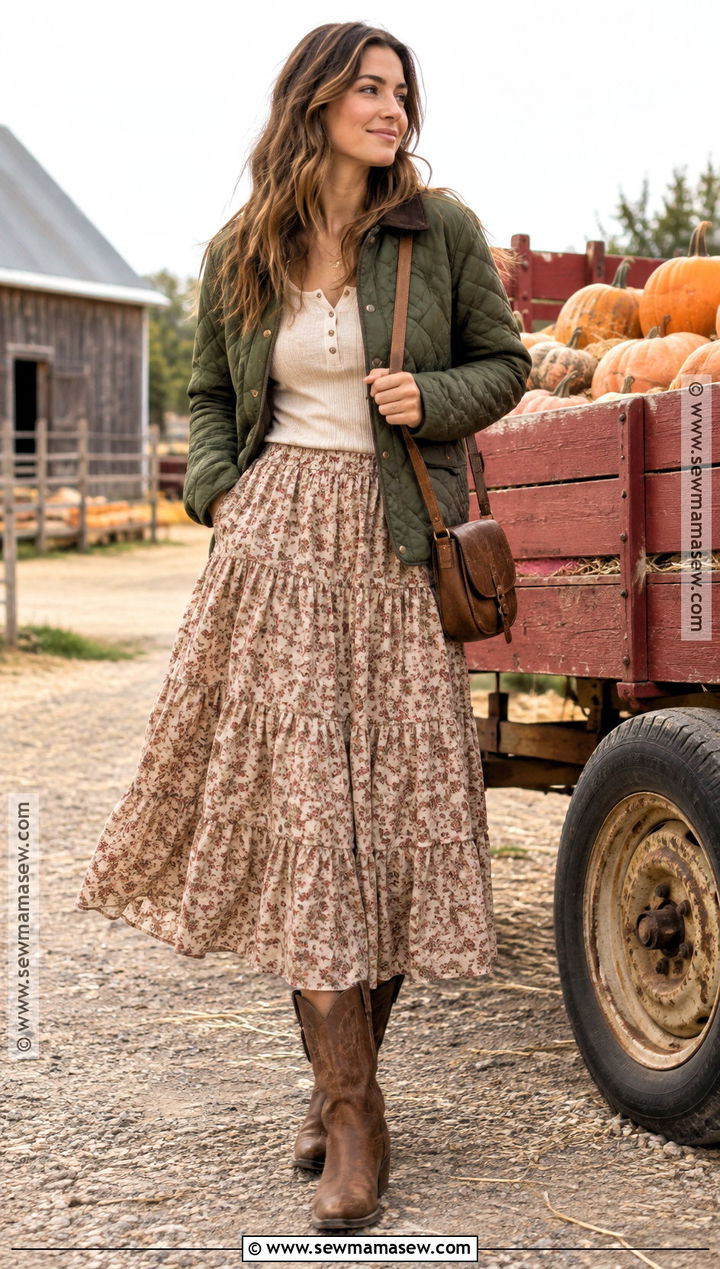 Prairie Skirt Pumpkin Patch Outfit - 20 skirt pumpkin patch outfit ideas