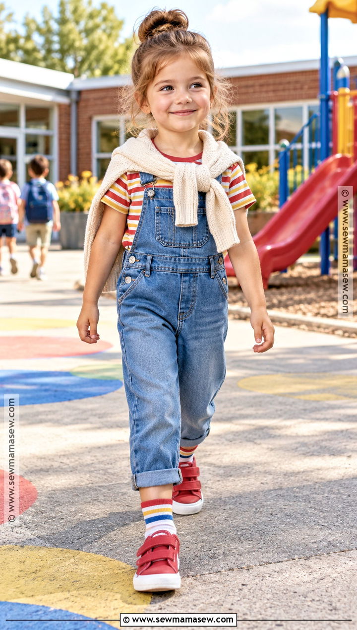 Pre K Girl Overalls And T Shirt Outfit - 20 Pre K Outfits Girls Back To School