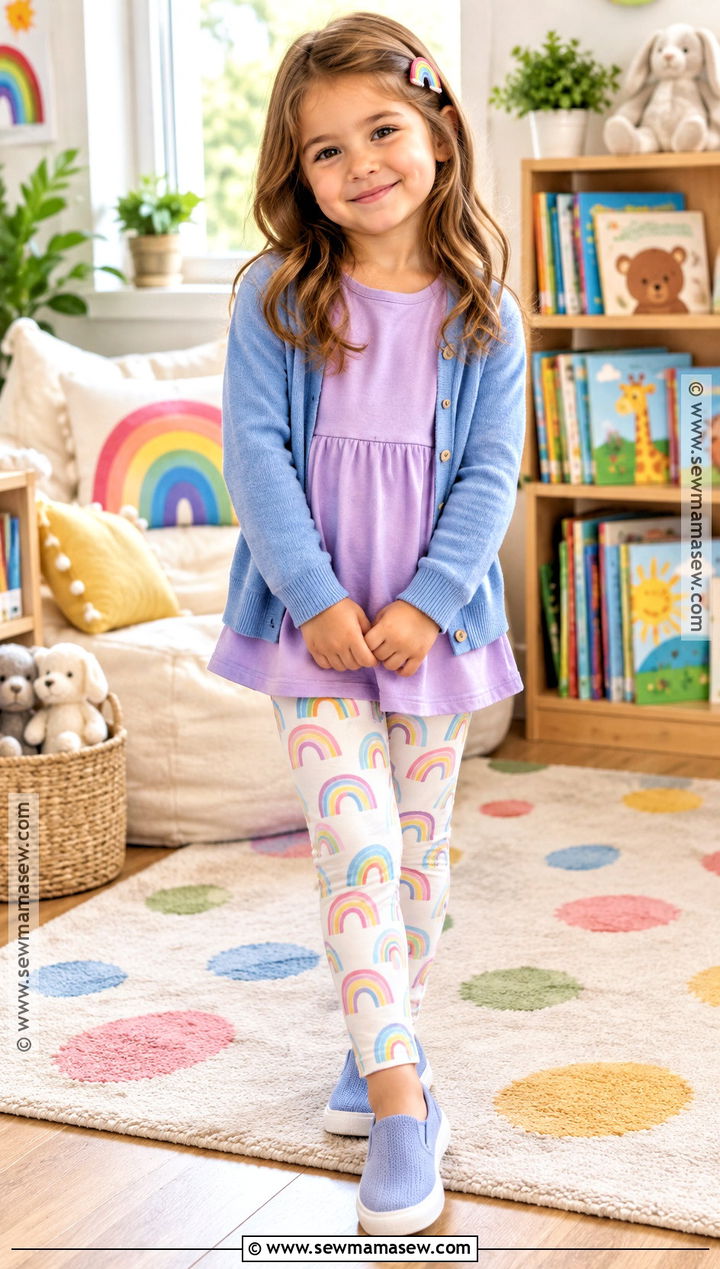 Pre K Girl Rainbow Leggings Outfit - 20 Pre K Outfits Girls Back To School