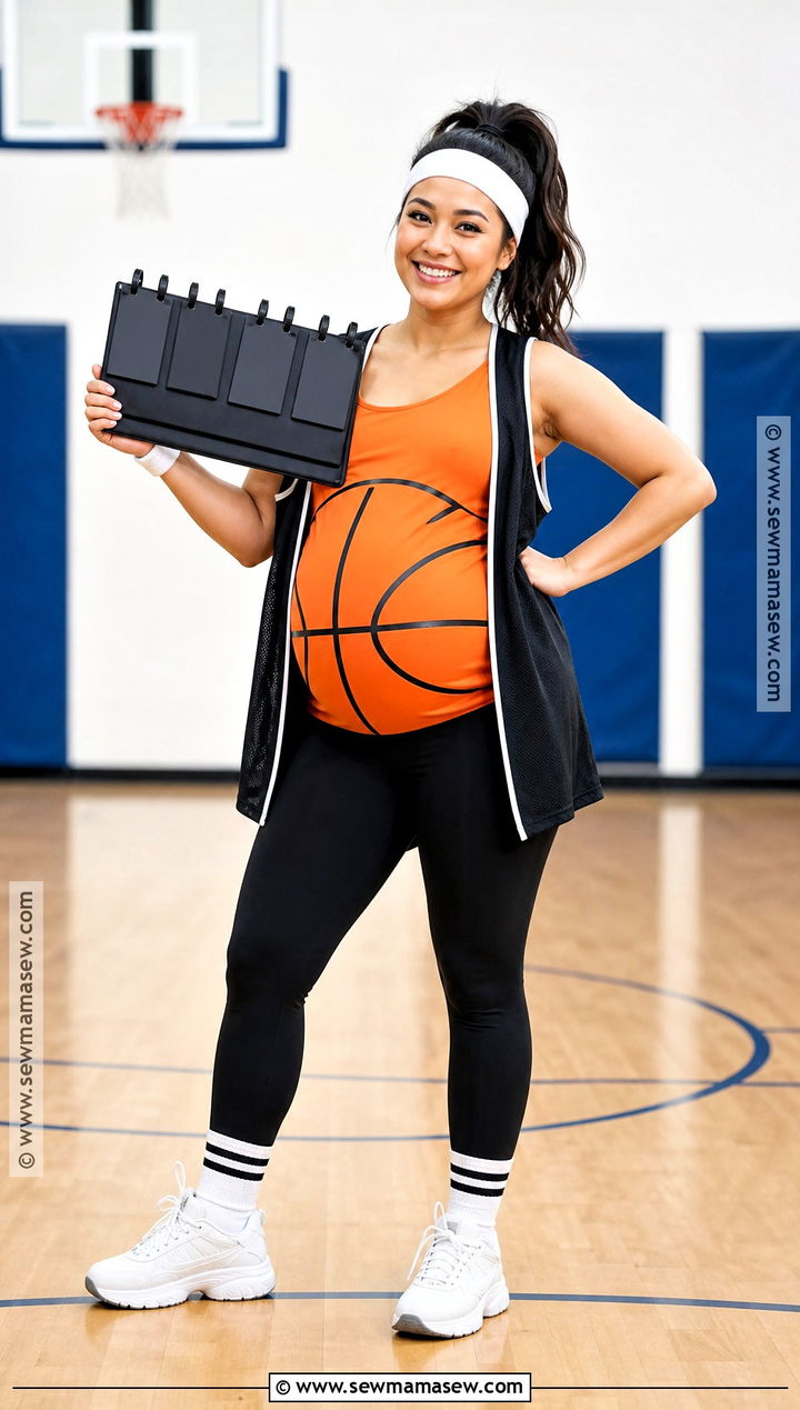Pregnant Basketball Player Costume - 45 pregnant halloween costumes
