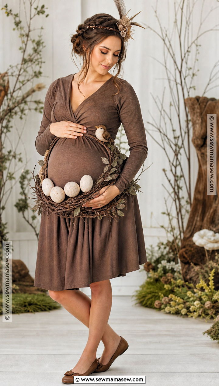 Pregnant Bird Nest Costume - 45 pregnant halloween costumes