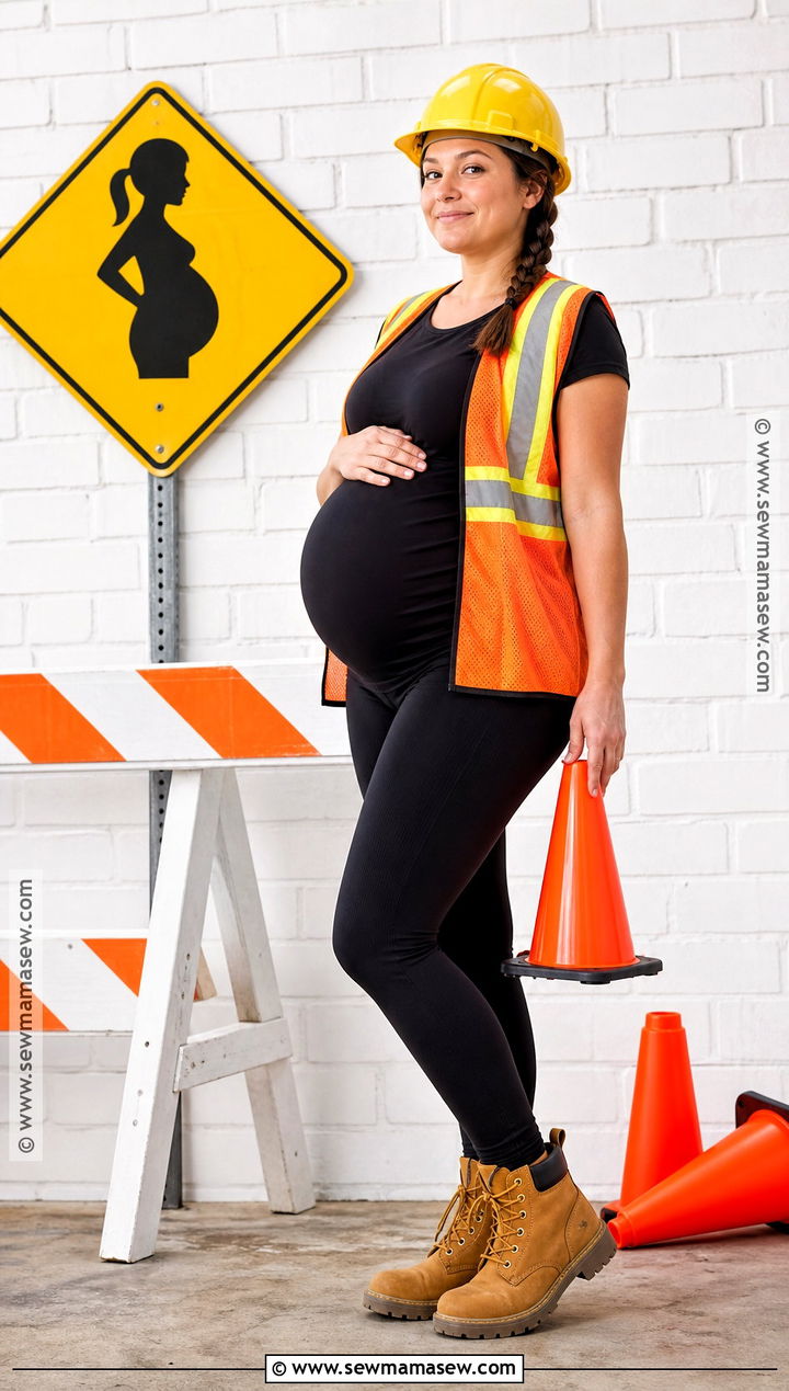 Pregnant Bump Ahead Costume - 35 halloween costumes pregnant for women