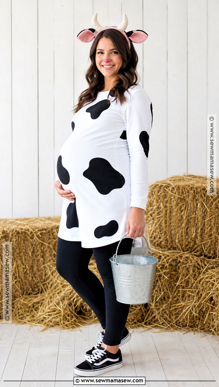 Pregnant Cow Costume - 45 pregnant halloween costumes