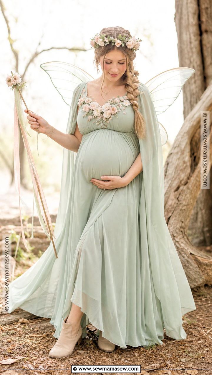 Pregnant Fairy Costume - 30 halloween costumes for pregnant for women