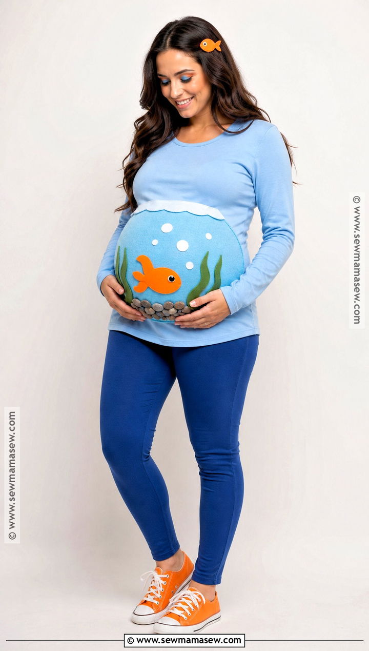 Pregnant Fish Bowl Costume - 45 pregnant halloween costumes
