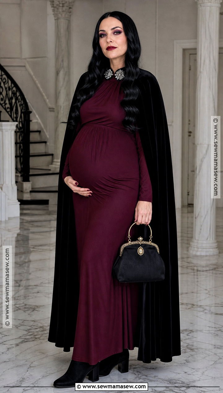 Pregnant Glam Vampire Costume - 35 halloween costumes pregnant for women