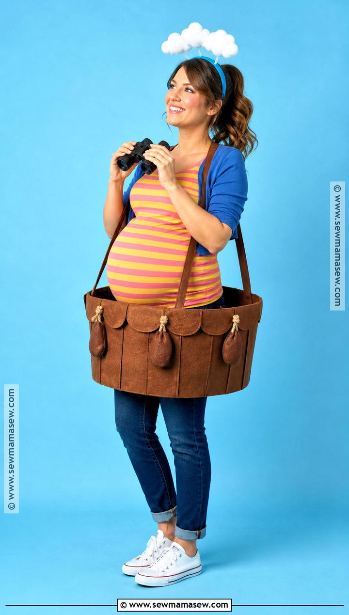 Pregnant Hot Air Balloon Costume - 45 pregnant halloween costumes