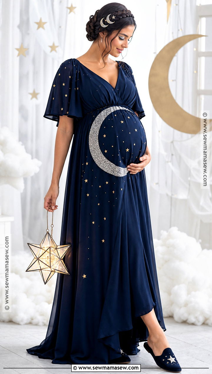 Pregnant Moon And Stars Costume - 35 halloween costumes pregnant for women