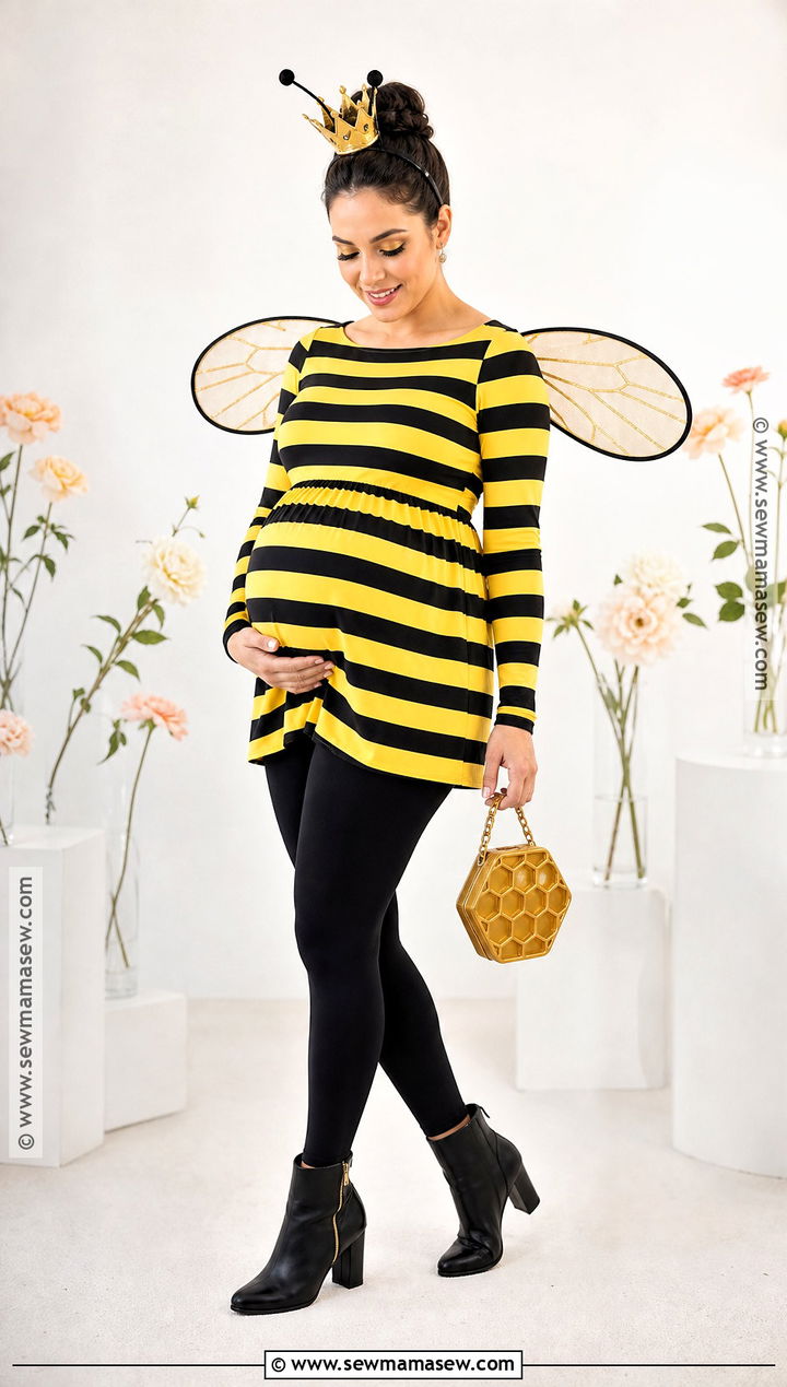 Pregnant Queen Bee Costume - 45 pregnant halloween costumes