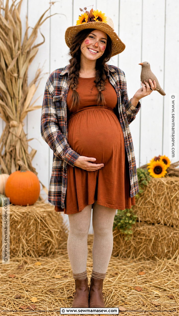Pregnant Scarecrow Costume - 35 halloween costumes pregnant for women