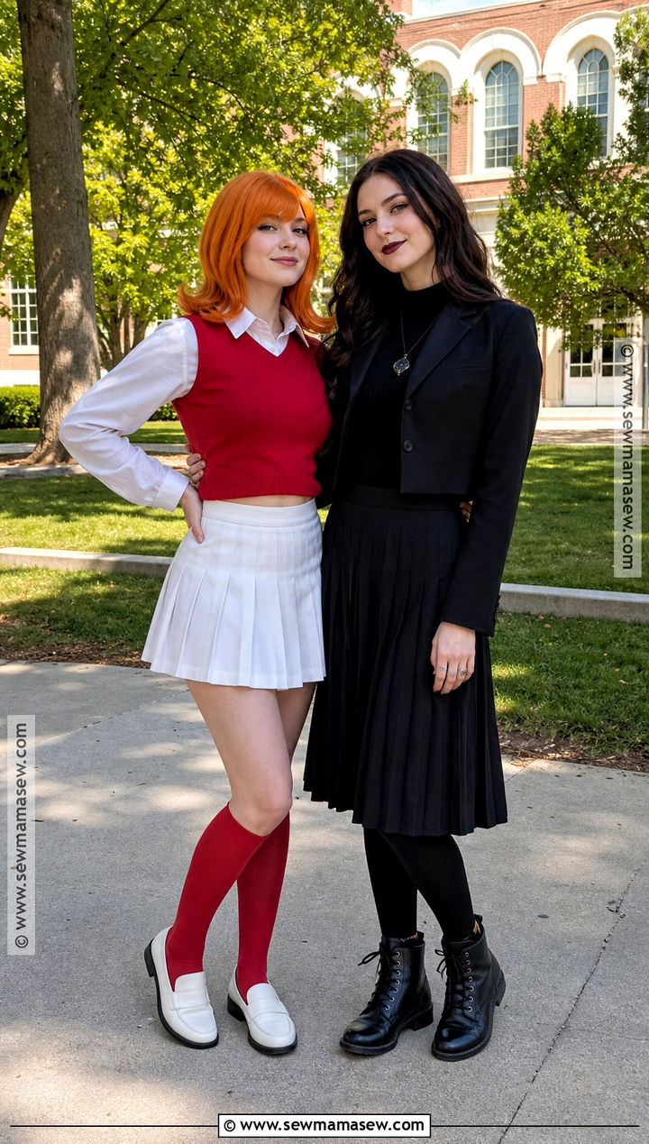Preppy And Goth Candace And Vanessa Costume - 30 candace and vanessa costume ideas