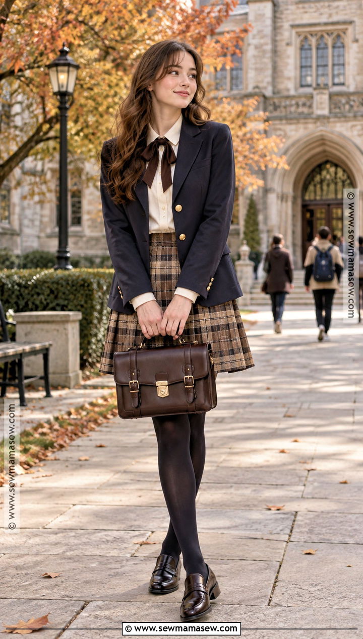 Preppy Blazer Shoujo Fall Outfit - 20 Shoujo Fall Outfits