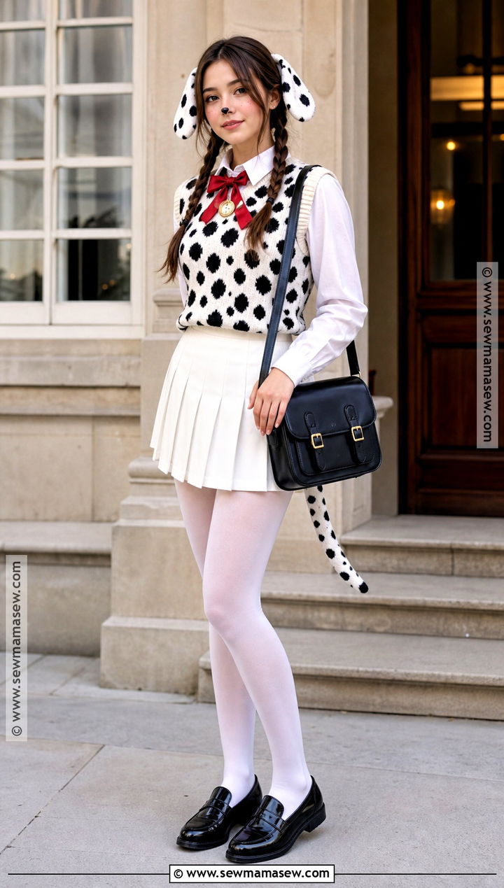 Preppy Dalmatian Halloween Costume - 30 dalmatian halloween costume ideas