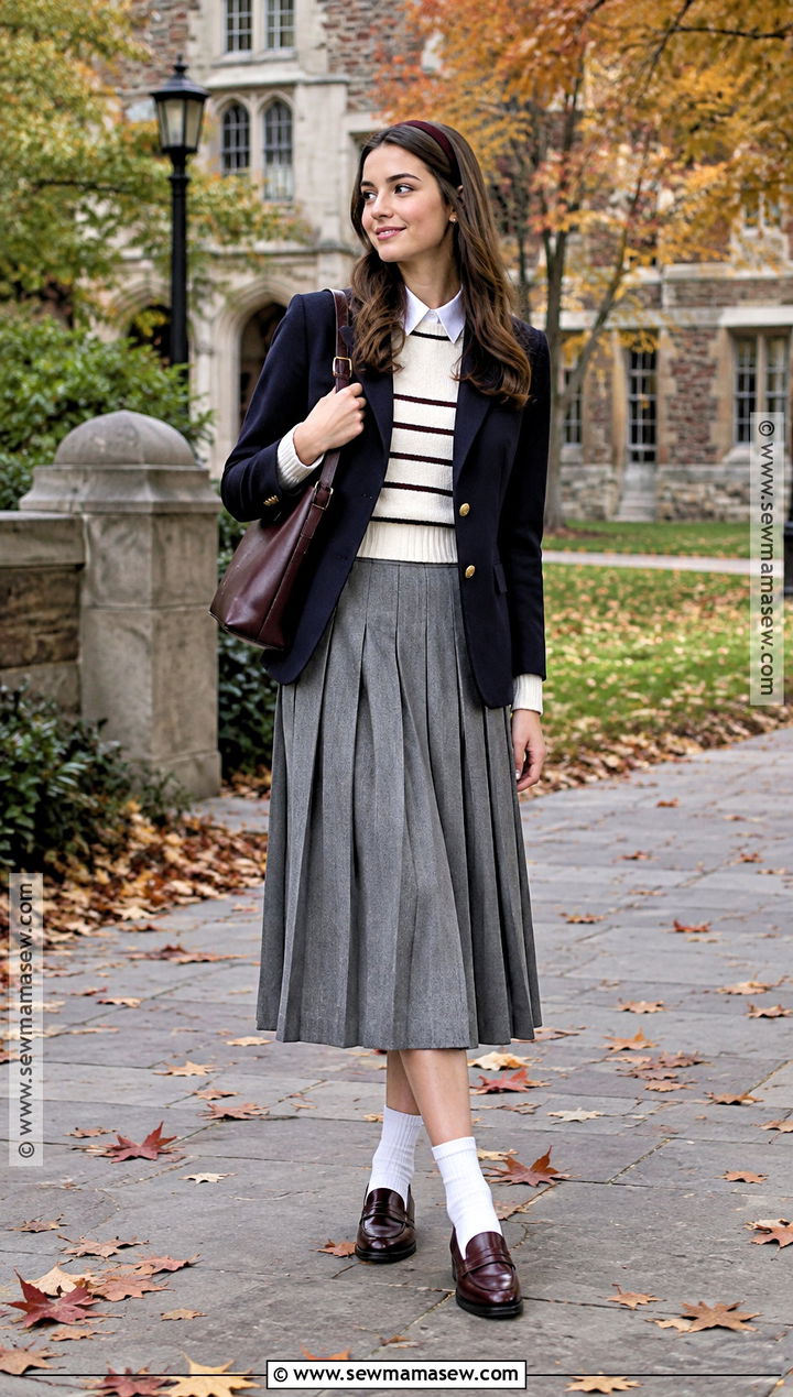 Preppy Fall Outfit - 15 Aesthetic Outfits For Fall