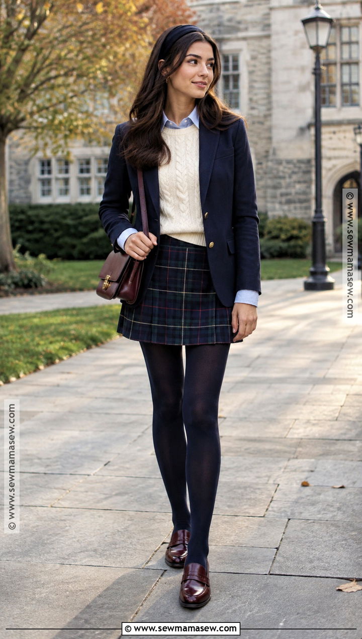 Preppy Fall Outfit - 20 fall style aesthetic ideas