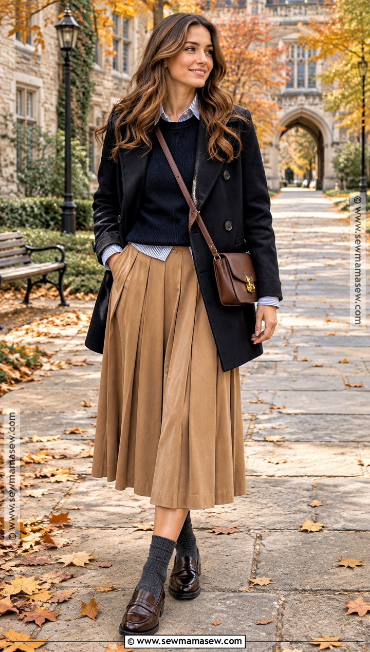 Preppy Fall Outfit - 25 fall fashion aesthetic ideas