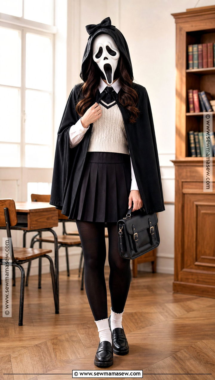 Preppy Ghostface Costume - 35 ghostface costume ideas for women