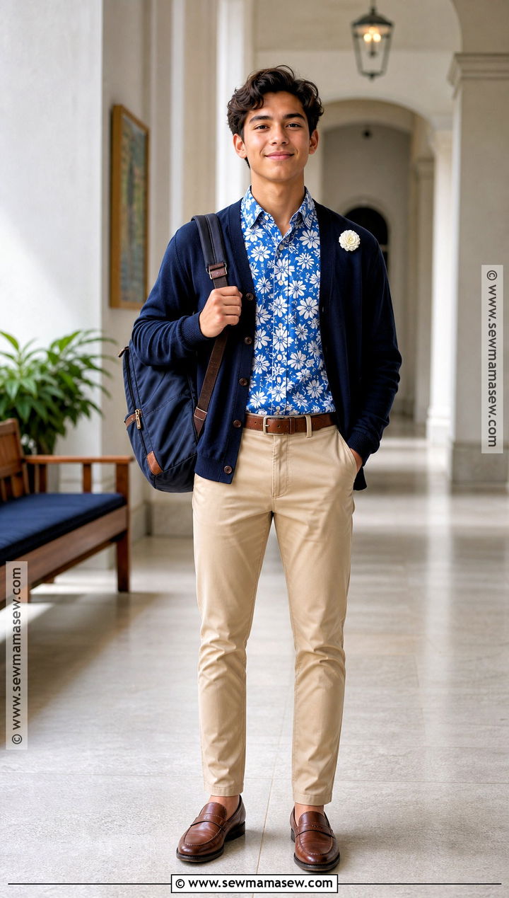 Preppy Hawaiian Shirt School Outfit - 30 hawaiian dress up day school ideas