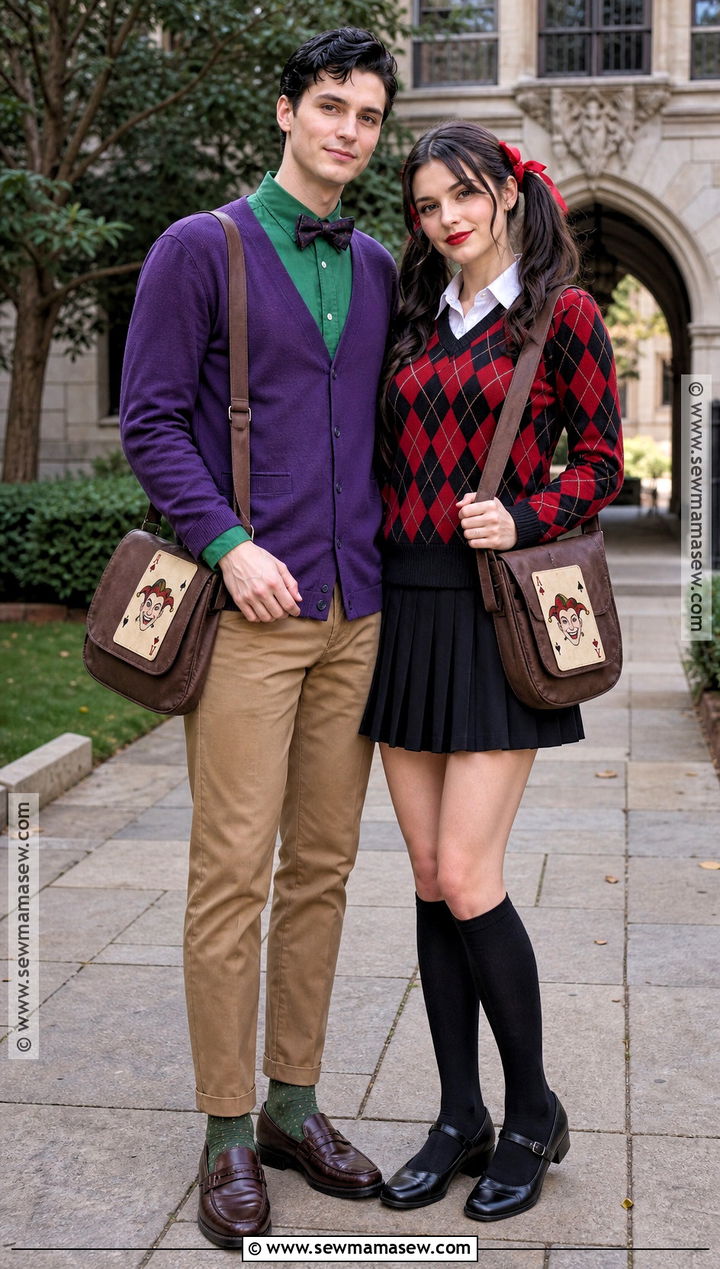 Preppy Joker And Harley Quinn Couple Costume - 35 joker couple costume ideas