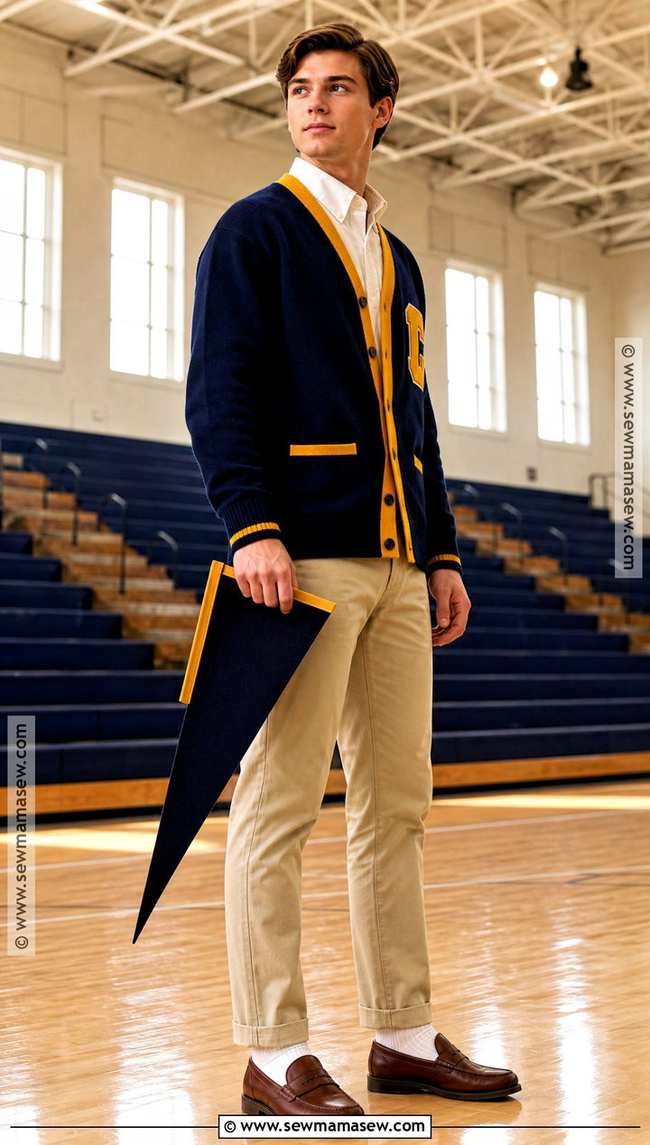 Preppy Letterman Costume - 30 50S Dress Up Day At School Ideas