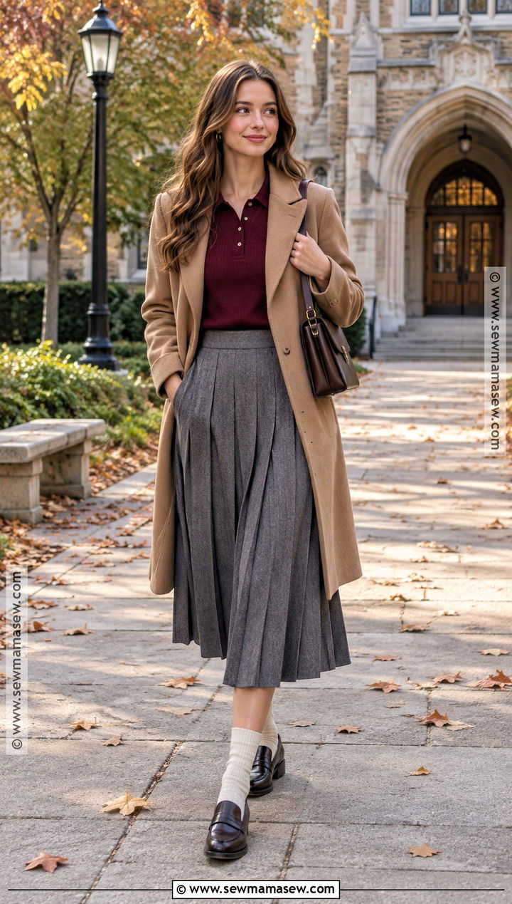Preppy Polo And Pleated Skirt Outfit - 15 2026 fall outfit trends