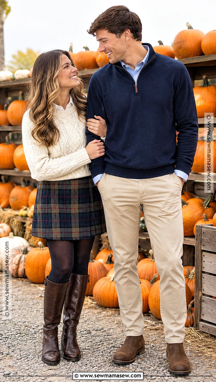 Preppy Pumpkin Patch Couple Outfit - 25 Pumpkin Patch Couple Outfit Ideas