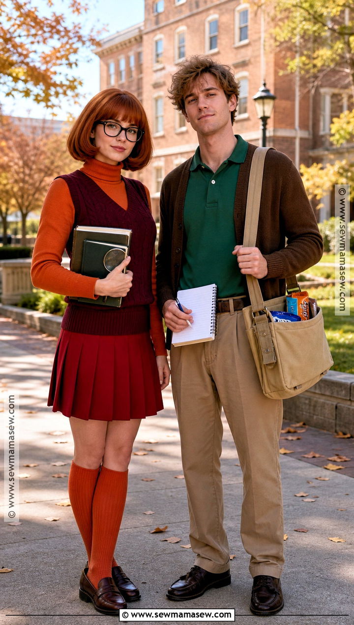 Preppy Velma and Shaggy Costume - 35 velma and shaggy costume ideas