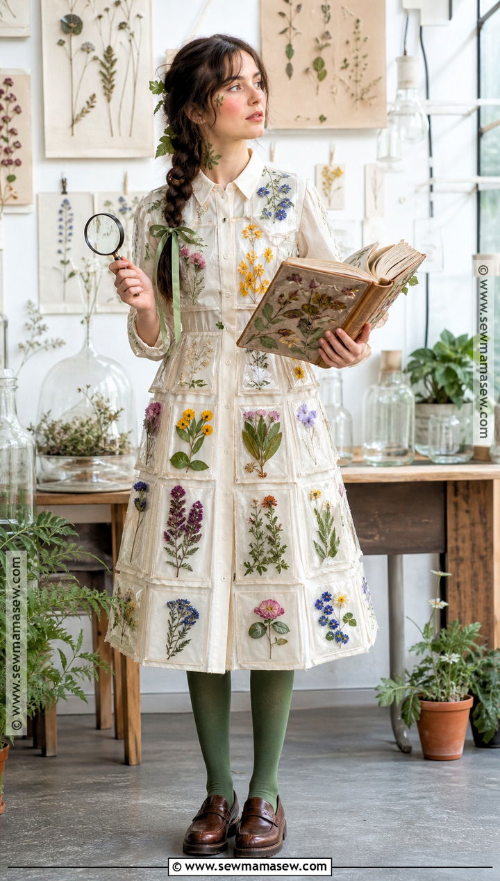 Pressed Flower Encyclopedia Costume - 30 original halloween costumes for women