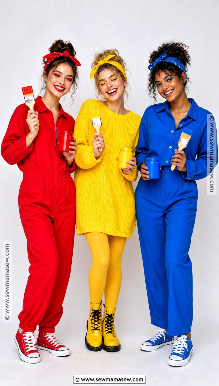 Primary Colors Trio Costume - 35 Trio Outfits Halloween