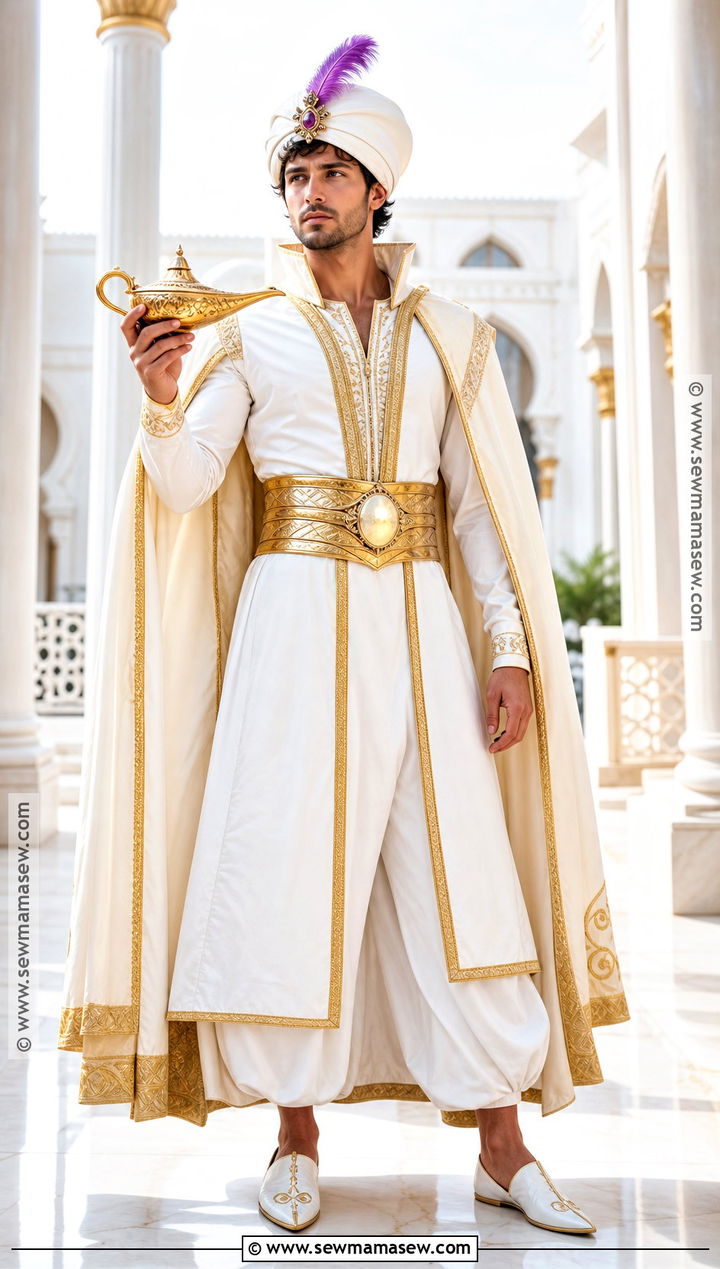 Prince Ali Costume With White Cape - 30 aladin costume ideas