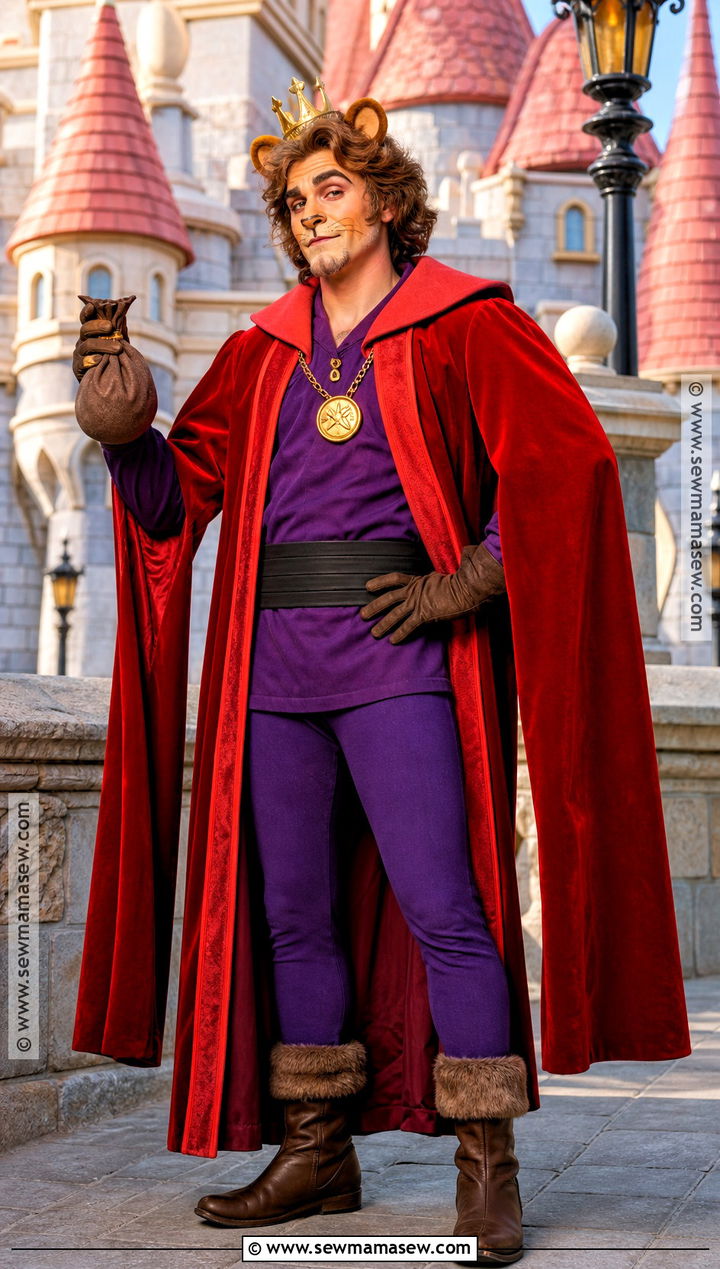 Prince John Costume With Red Robe - 40 disney villain costumes
