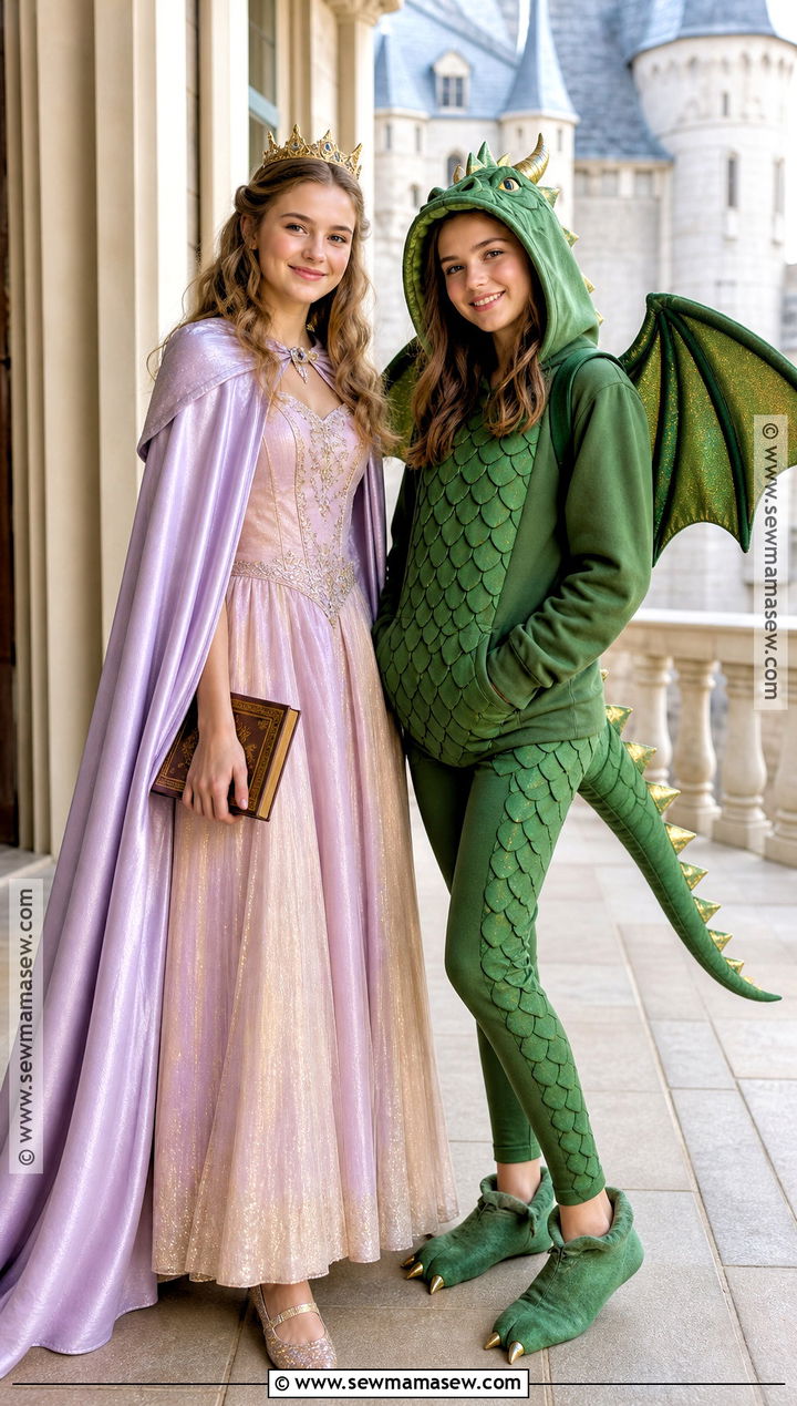Princess And Dragon Costume - 40 halloween costumes teenage girl duo