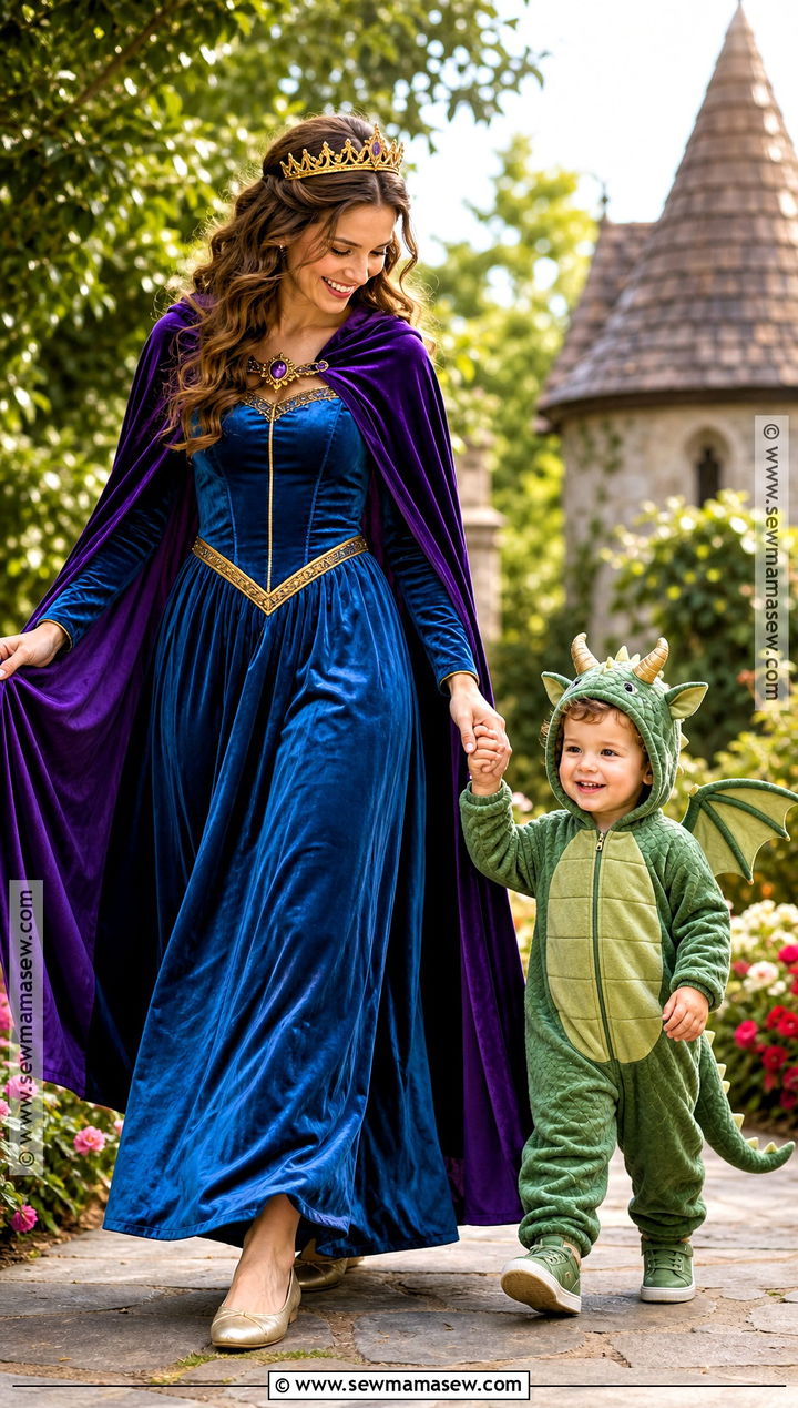 Princess And Dragon Costume - 30 Mom And Toddler Halloween Costumes