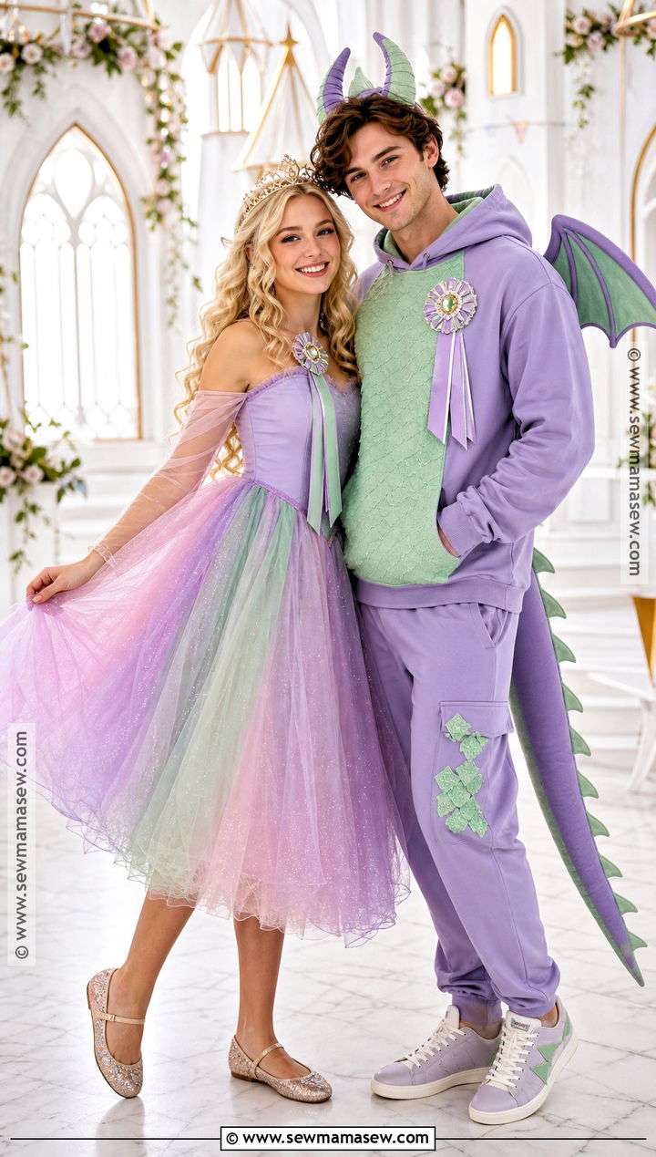 Princess And Dragon Duo Costume - 30 cute halloween costumes duo