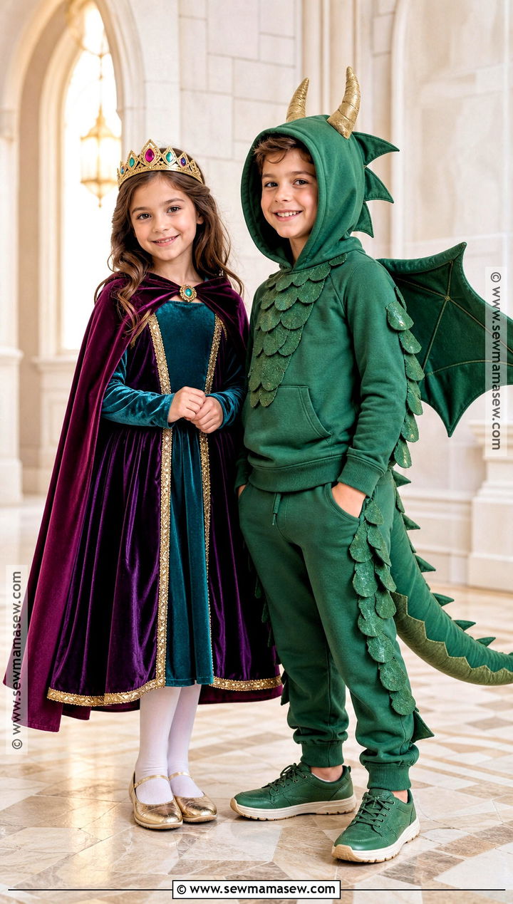 Princess And Dragon Sibling Costume - 40 sibling halloween costumes