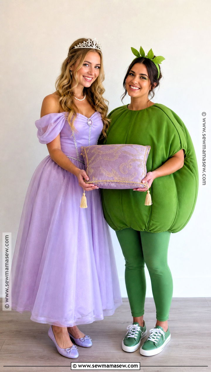 Princess And Pea Best Friend Costume - 30 princess and the pea halloween costume ideas