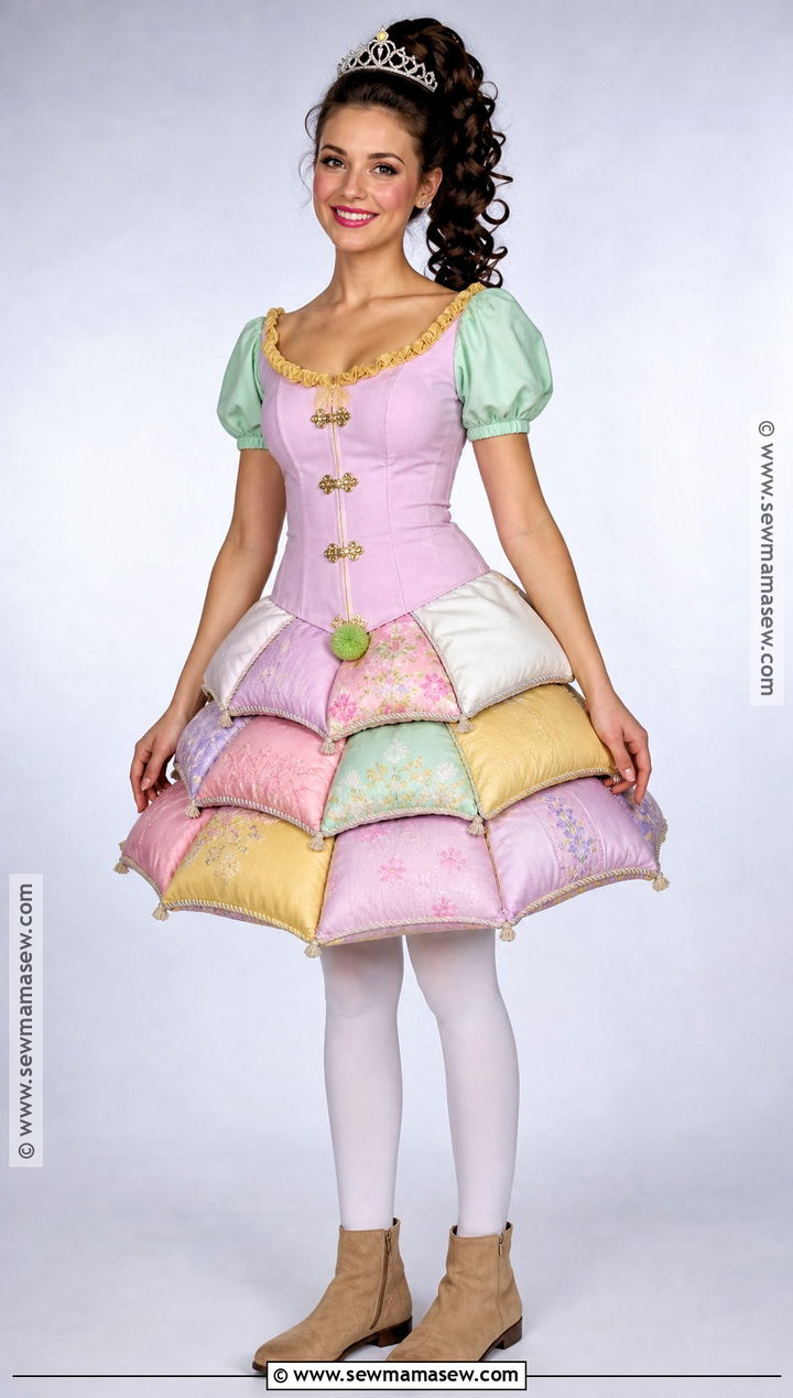 Princess And The Pea Costume With Pillow Skirt - 30 princess and the pea halloween costume ideas