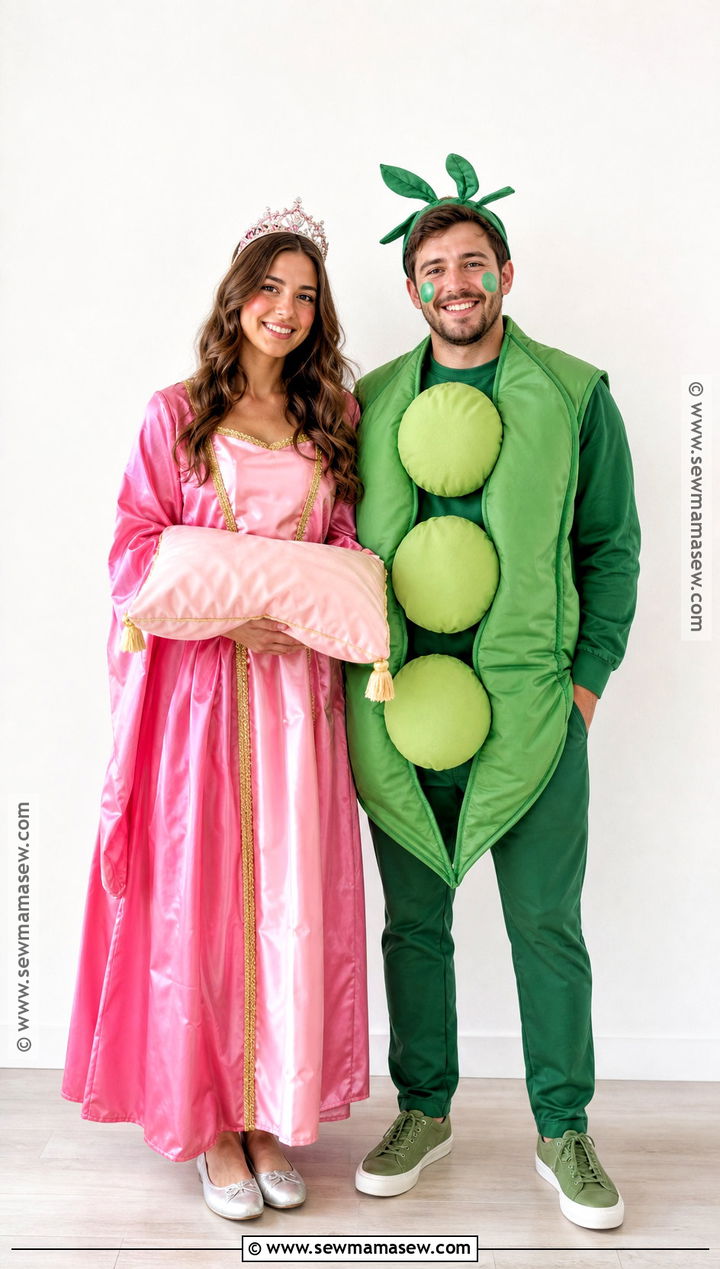 Princess And The Pea Couple Costume - 30 princess and the pea halloween costume ideas
