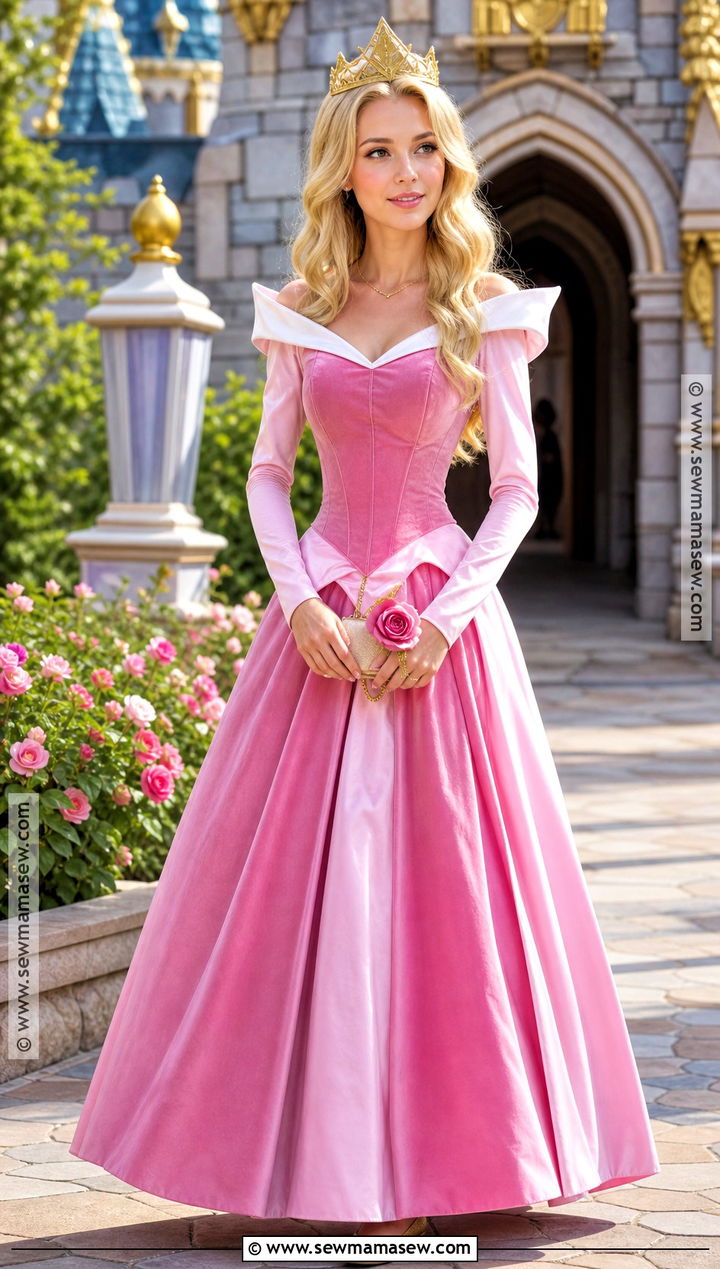 Princess Aurora Pink Dress Costume - 35 halloween costumes women blonde